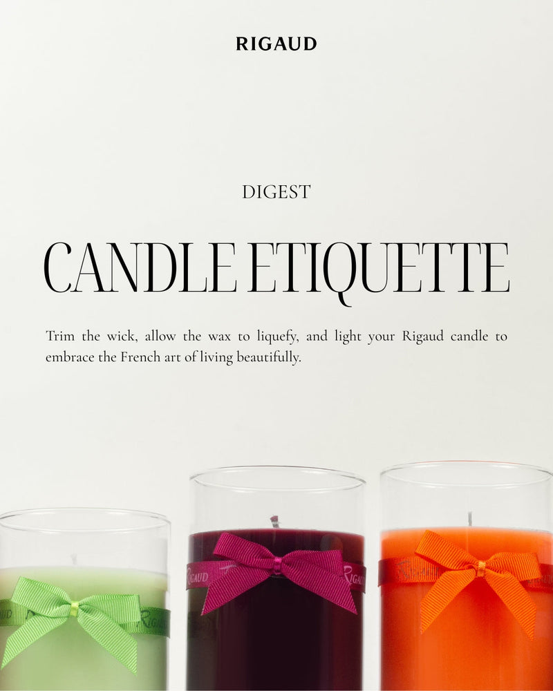 RIGAUD CANDLE ETIQUETTE: ARTFUL LIVING